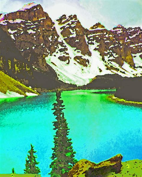 Moraine Lake Painting By David Frankel