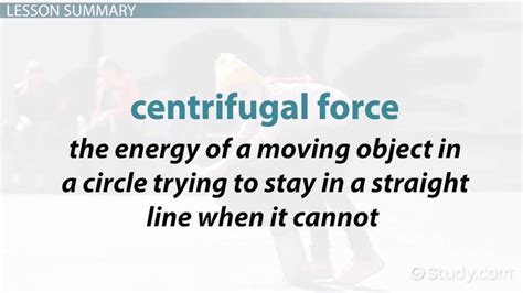 Centrifugal Force Lesson For Kids Lesson