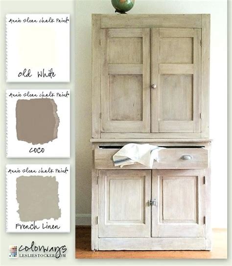 French Linen Chalk Paint Kitchen Cabinets Cupboards Annie Sloan Chalk