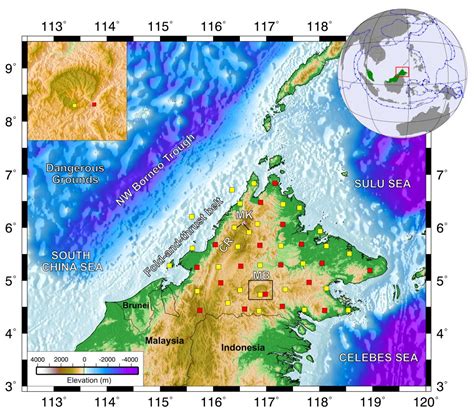 deciphering the fate of plunging tectonic plates in borneo eos