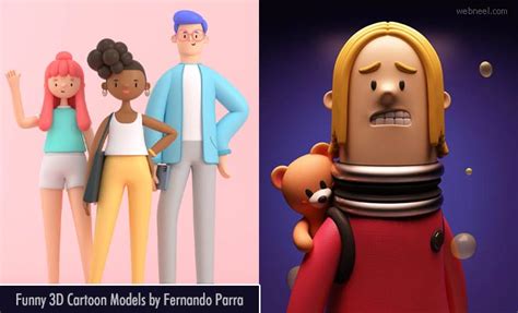 daily inspiration 26 funny 3d cartoon character design models by fernando parra webneel