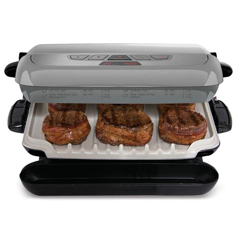 George Foreman Grp4842p Multi Plate Evolve Grill Removable Plate 5 Serving