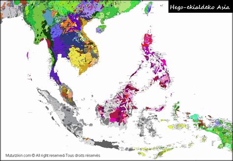 Southeast Asia Cartes Linguistiques Linguistic Maps
