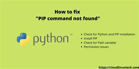 How To Fix Pip Command Not Found Error In Linux Mac Or Windows Update Technology Savy