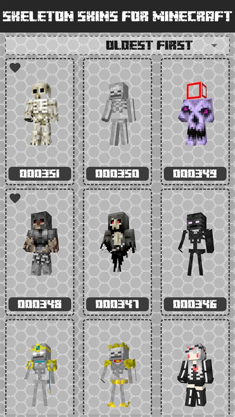 Skeleton Skins For Minecraft Peamazonitappstore For Android