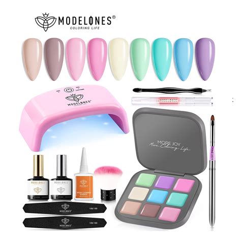 Modelones Creme Solid Polish Essential Set 9 Colors Gel Manicure