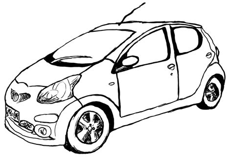 They'll help you draw the wheels right. Simple Car Drawing at GetDrawings | Free download