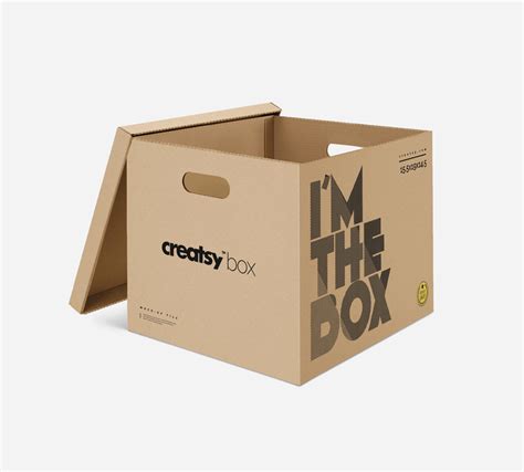 Download Free Packaging Box With Lid Mockup | Dribbble Graphics