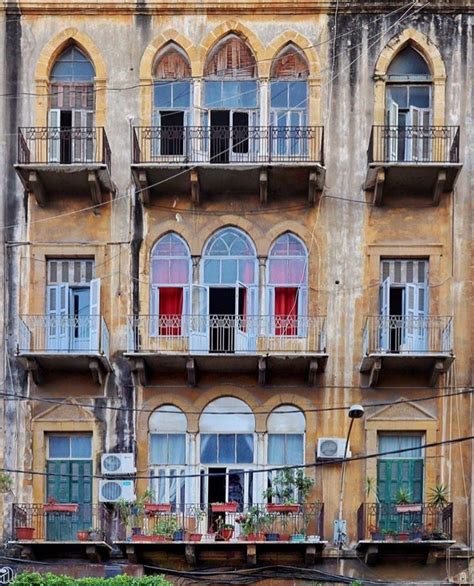 Gemayzé Beyrouth Liban Old Buildings Beirut Lebanon Old Houses