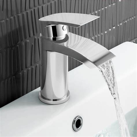 Modern Chrome Basin Tap Thermostatic Deck Mounted Bath Shower Mixer