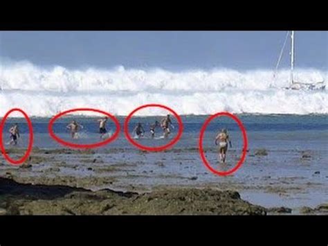 Top Tsunami Caught On Camera Biggest Tsunami In The World Youtube Tsunami Waves