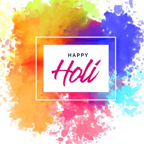 Happy Holi Poster Design With Colorful Stains Download Free Vector
