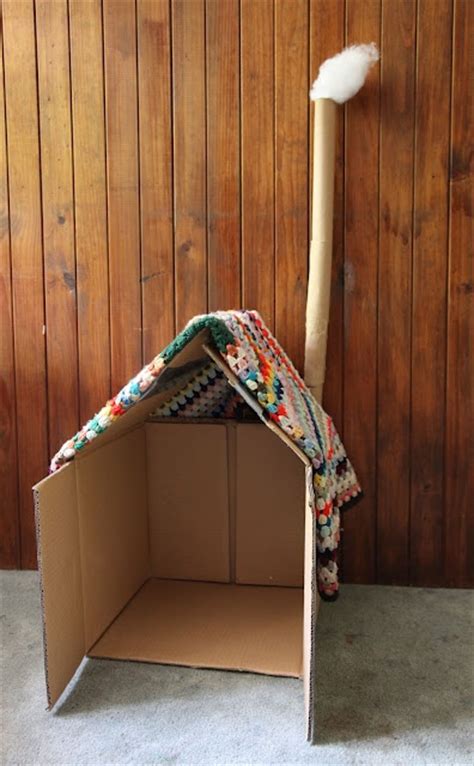 Simple Cardboard Box Cubby House For Kids Diy Littles