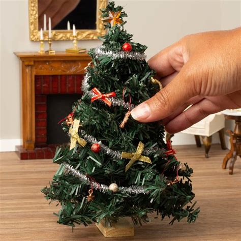 Dollhouse Miniature Christmas Tree Home Décor Ornaments And Accents