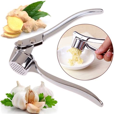 New Arrivals Kitchen Squeeze Tool Stainless Steel Ginger Crusher Garlic