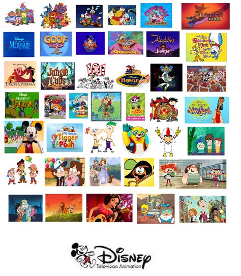 All Of Disney Television Animations Tv Series By Timzuneeverse On