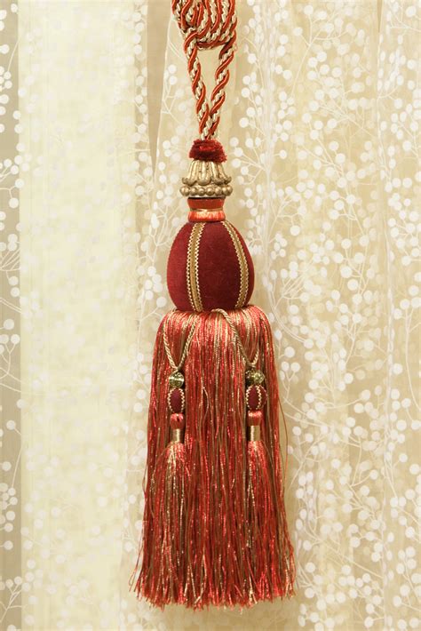Luxury Red Tapestry Tassel