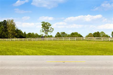 American Country Road Stock Photo Image Of Main Path 31764182