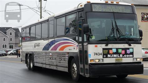 Detroit Diesel Powered Mci Buses At Lakewood Terminal New Jersey