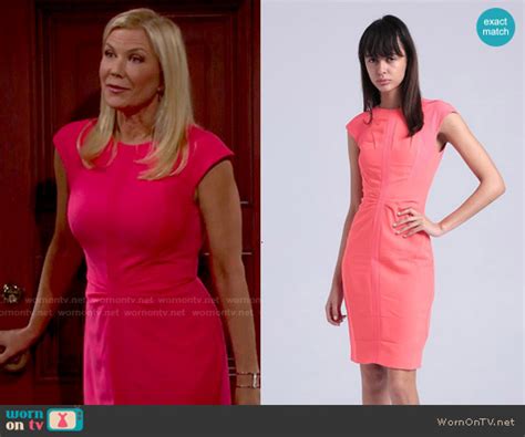 Wornontv Brookes Coral Dress On The Bold And The Beautiful