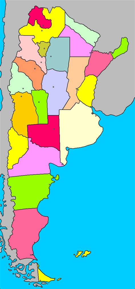 Mapa Mudo De Argentina Con Division Politica Vrogue