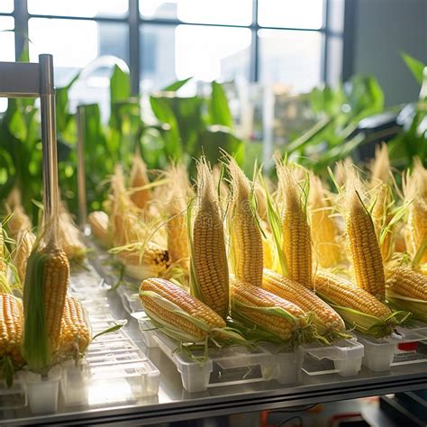 Genetic Modification Corn In The Laboratory Vegetable Modification
