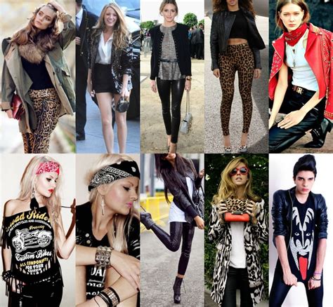 Female S Rock And Roll Fashion Paulkleelinedrawing