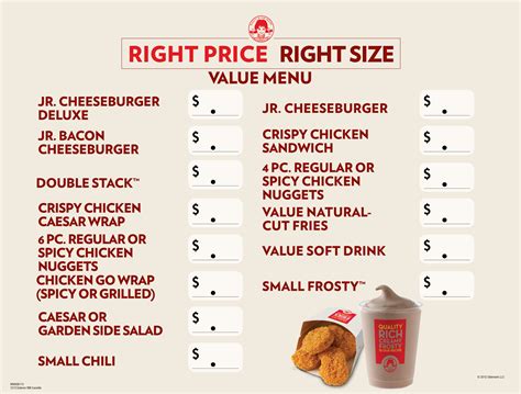Wendy's Revamps Its Value Menu