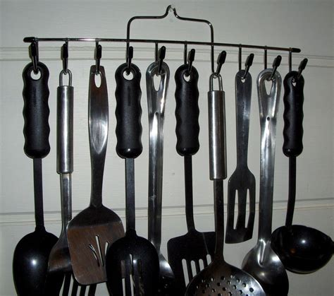 New double pull strip technology ensures clean removal every time. Kitchen Utensil Rack Hanger Wall Display Hooks Metal Mugs ...