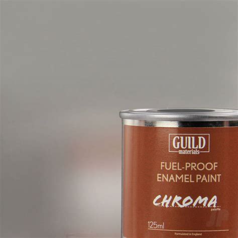 Chroma Gloss Enamel Fuel Proof Paint Silver 125ml Tin Gldchr6207