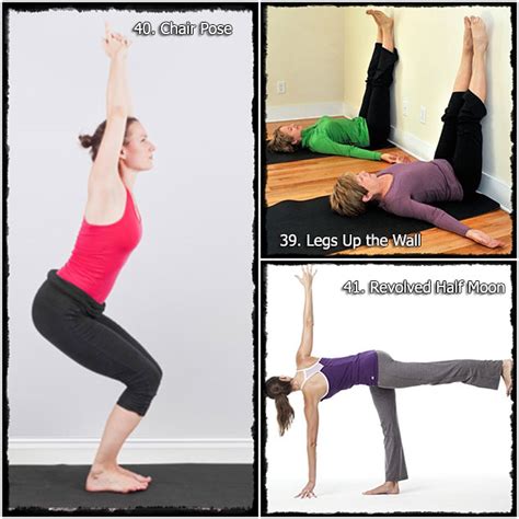 Hold for a few breaths then gently lower the back leg and come back into tadasana. 54 Simple Yoga exercises for women to do at home or work