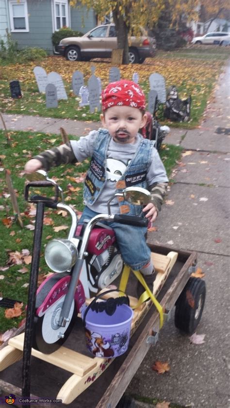 Biker Baby Costume No Sew Diy Costumes
