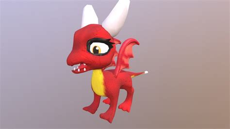 Dragon Lowpoly Little 3d Model By Xeratdragons Dragonights91