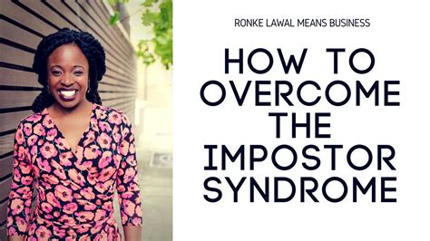 how to overcome the impostor syndrome youtube