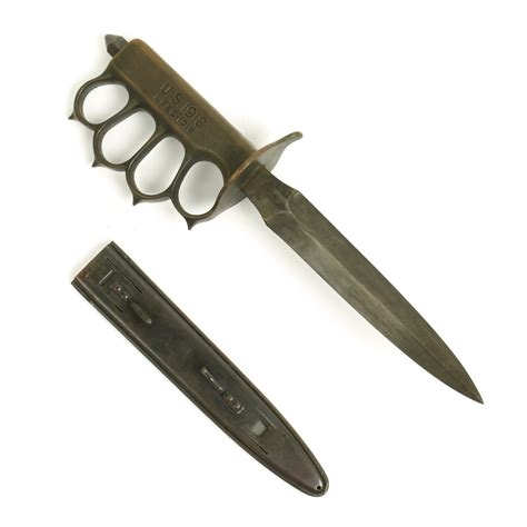 Original Us Wwi Model 1918 Mark I Trench Knife By Lf And C Near