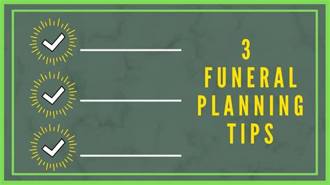 3 Funeral Planning Tips Youtube