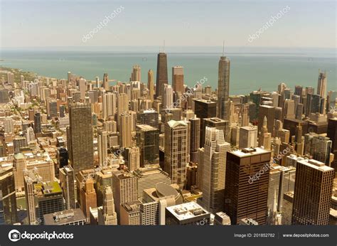 Chicago Cityscape Top View Usa Stock Photo By ©bumble Dee 201852782