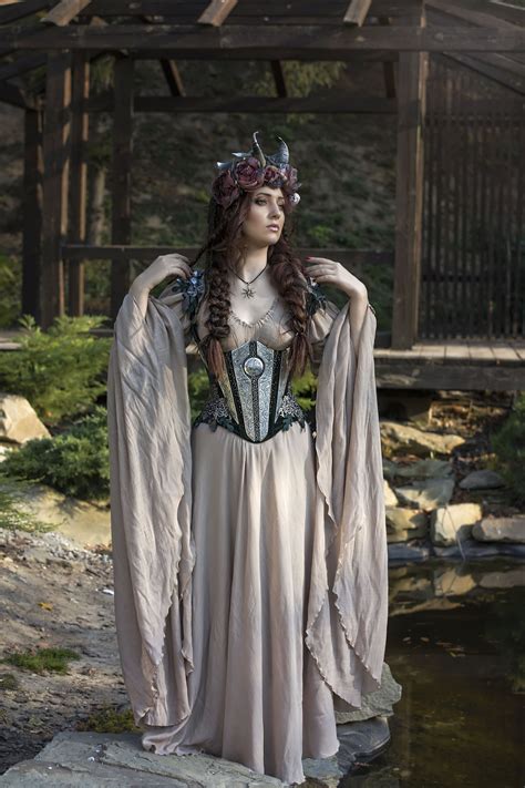 Fantasy Elven Dress With Steel Boned Vest Fairy Wedding Etsy Hong Kong