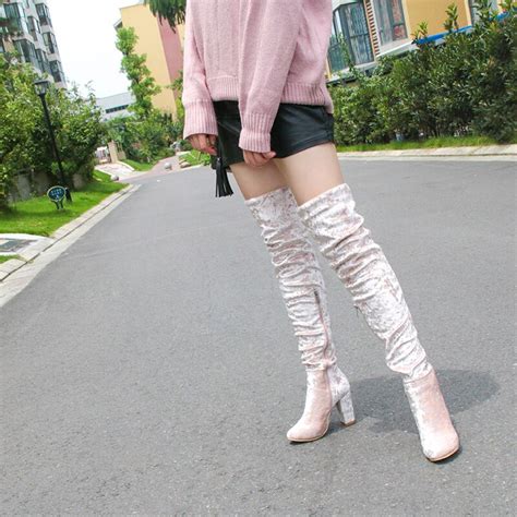 Ashiofu Handmade Womens Chunky Heel Boots Short Plush Party Prom