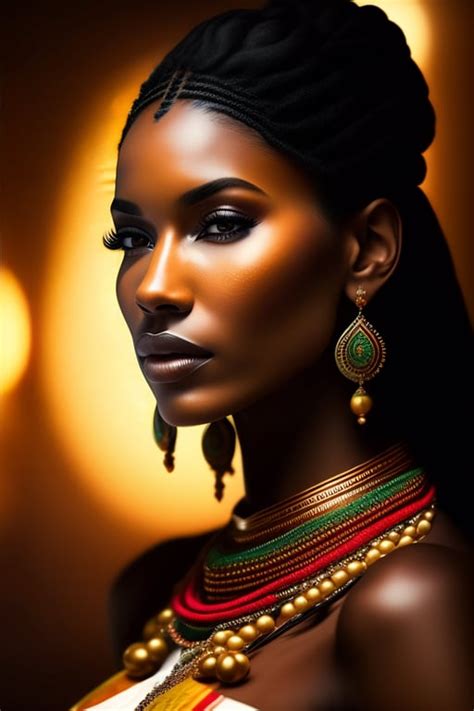 Lexica Exquisitely Beautiful African Woman