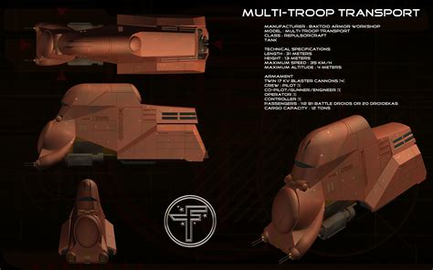 Multi Troop Transport Ortho By Unusualsuspex On Deviantart Star Wars