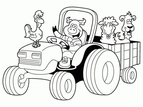 John Deere Tractor Page For Kids And For Adults Coloring Home