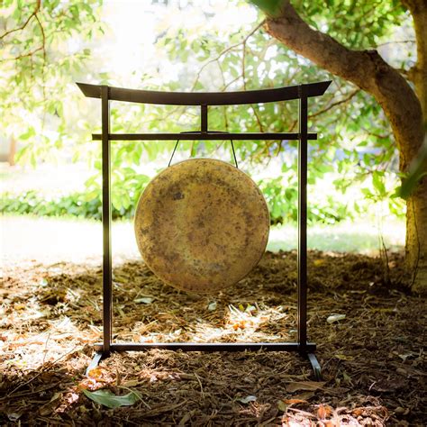 16 Gongs On The Sacred Space Outdoor Gong Stand 16 Atlantis Gong