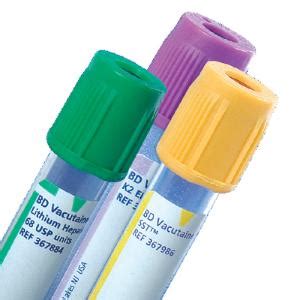 BD Vacutainer Venous Blood Collection Tubes BD Medical Ward S Science