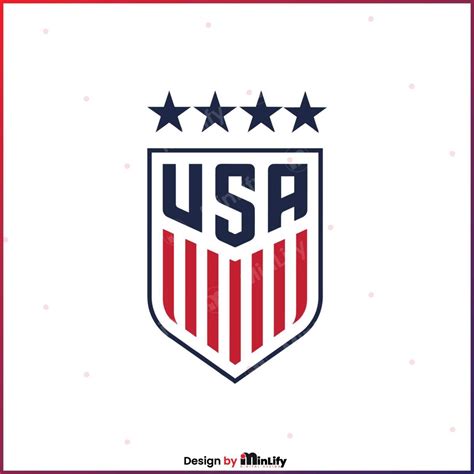 The Us Soccer Logo With Stars On It