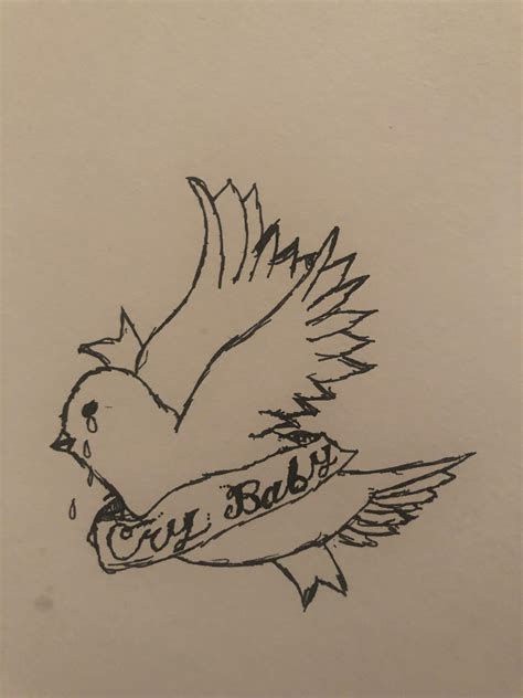 Crybaby Tattoo Lil Peep Drawing