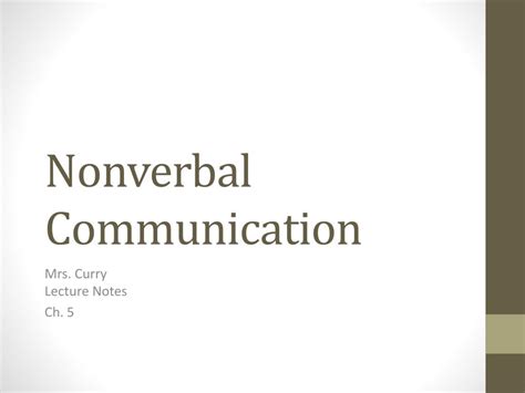 Ppt Nonverbal Communication Powerpoint Presentation Free Download