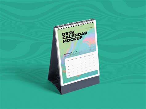 Desk Calendar Free Mockup Psd