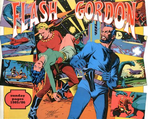 COMIC ART FLASH GORDON Di Dan Barry 2 SPECIAL MONGO 40 GORDON 1985