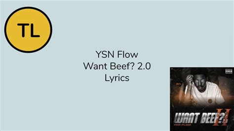 Ysn Flow Want Beef 20 Lyrics Youtube